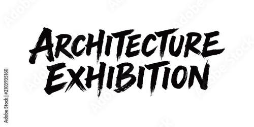 Принти на полотні ARCHITECTURE EXHIBITION Handwriting