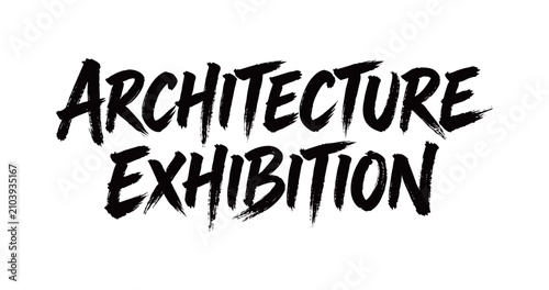 Obraz na plátně ARCHITECTURE EXHIBITION Handwriting