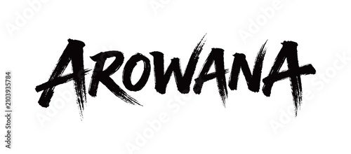 Cuadro en lienzo AROWANA Handwriting