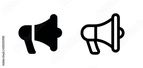 Εκτύπωση καμβά Megaphone marketing icon
