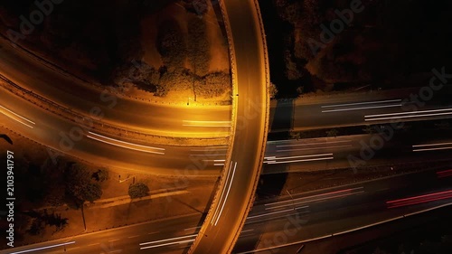 Drone footage of city traffic – Hyperlapse
