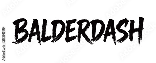 Billede på lærred BALDERDASH Handwriting