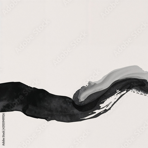 Modern monochrome ink wash background displaying artistic watercolor textures with abstract elegance for digital graphics and premium branding inspiration today