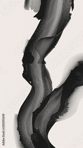 Creative black watercolor splash background displaying organic ink textures with minimalist artistic composition for luxury branding and digital design concepts