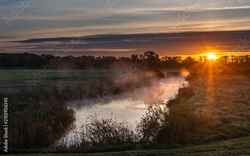 Sonnenaufgang über der Dömitzer Elbtalaue