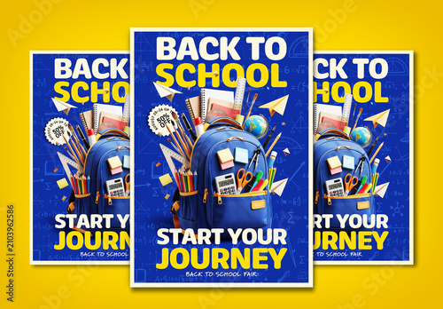 Back To School Fair Poster Layout