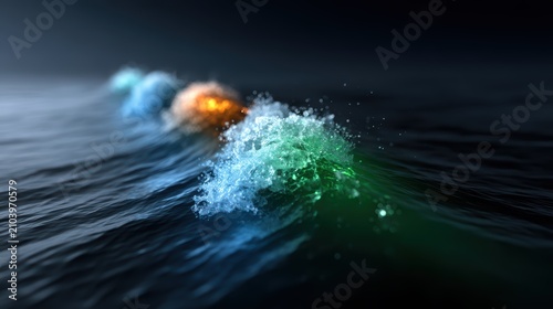 Bioluminescent Ocean Wave Energy Concept