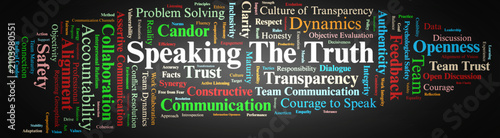Fotografía Speaking The Truth Word Cloud