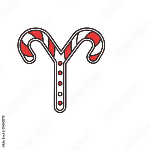 Candy Cane Icon
