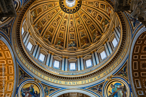 St. Peter's Basilica interior, Rome, Italy