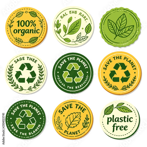 set of eco icons