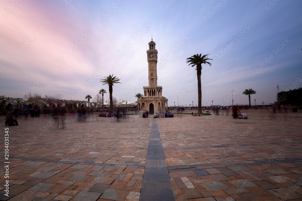 Fototapeta premium Izmir Clock Tower is one of the iconic structures.