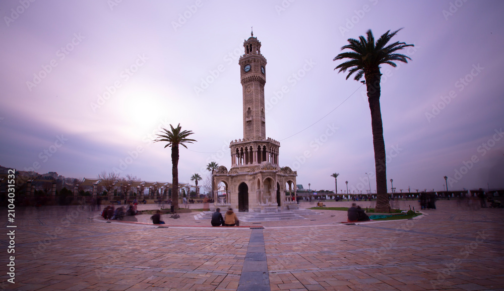 Fototapeta premium Izmir Clock Tower is one of the iconic structures.