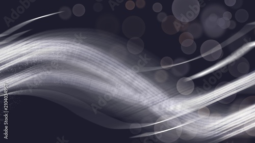 Abstract Swirling Light Streaks and Bokeh