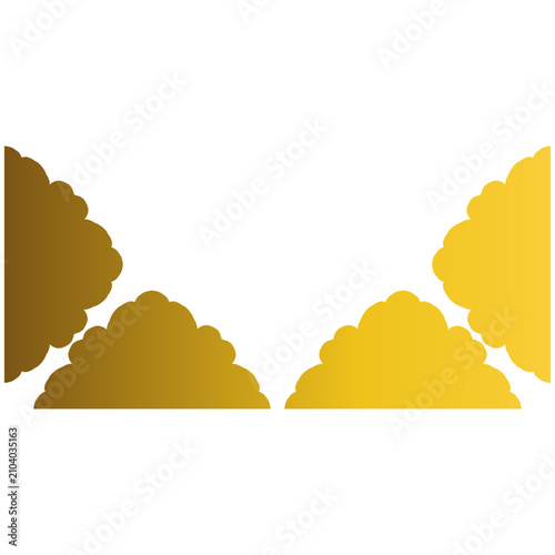 Decorative Gold Floral Bottom Ornament