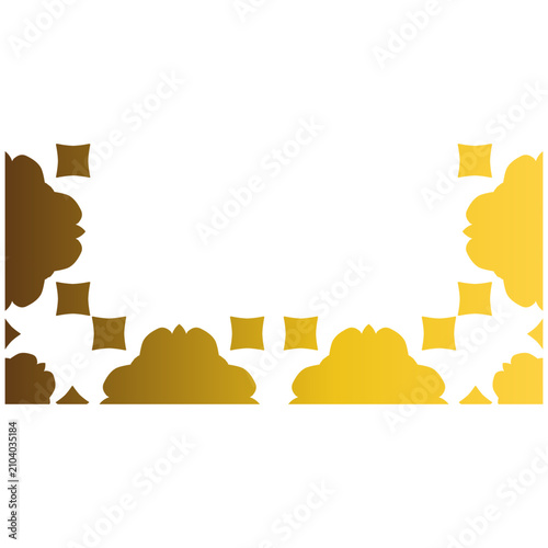 Decorative Gold Floral Bottom Ornament