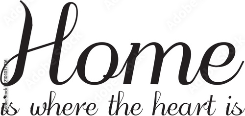 Home is where the heart is, vector