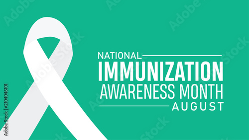 national immunization awareness month in august Banner poster post design