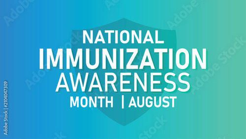 national immunization awareness month in august Banner poster post design