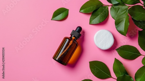 The contrast of colors highlights the elegance of the toner and pads.