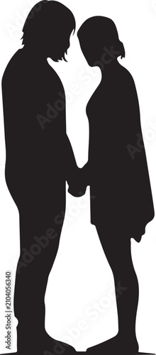 
Romantic Couple Silhouette