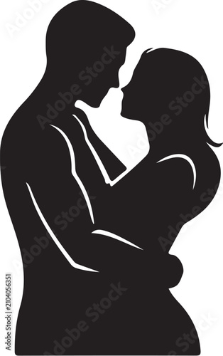 
Romantic Couple Silhouette
