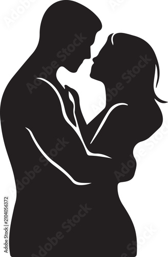 
Romantic Couple Silhouette