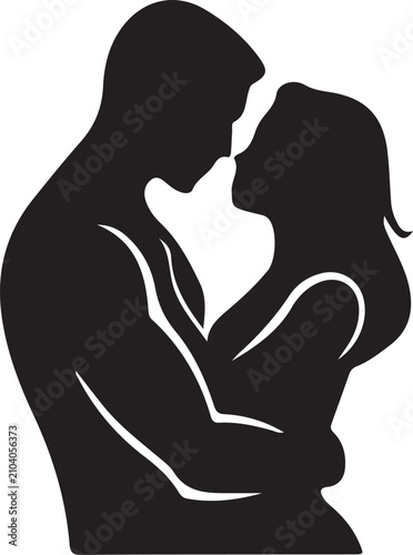 
Romantic Couple Silhouette