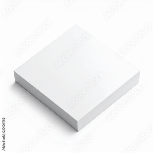 Clean White Box on White Background