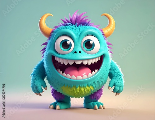 Vibrant colorful cartoon parrot mascot character smiling.