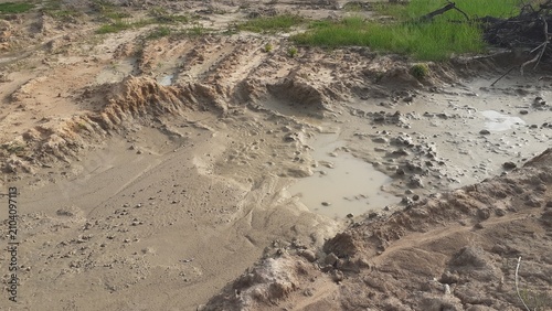 A well dried up due to a summer drought