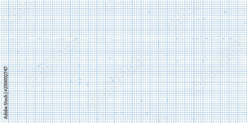Blue graph paper pattern with a regular grid flat vector illustration