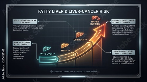Fatty liver and liver-cancer risk
