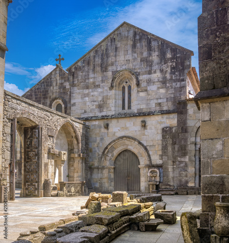 Fotografie Medieval remains of the Cathedral of Braga, displaying romesque and gothic styles, Minho Province