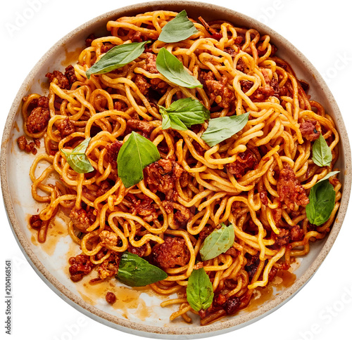 Fried Noodle Isolated On Transparent