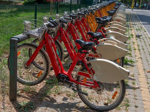 Bike Sharing Station in Milan