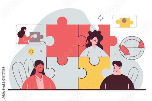 Healthcare workers holding hands around world map teamwork concept
