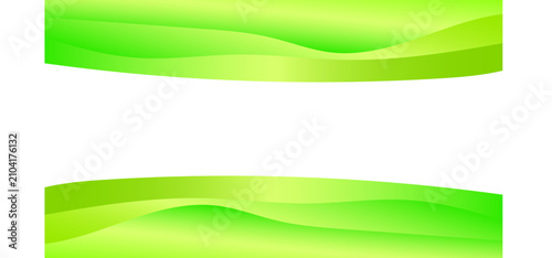 Nature green frame vector template design for business and banner background