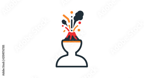 Photos Creative idea light bulb brain illustration concept.