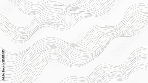abstract background with smooth wavy lines on a clean white backdrop creating a modern flowing design for presentations.
