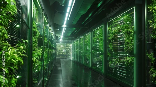 green energy-powered AI supercomputer lab