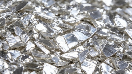 Fotografía Muscovite mica sheet reflective surface filling entire frame