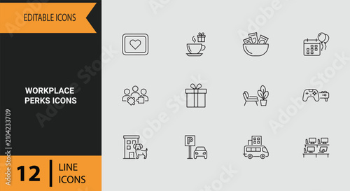 Foto Modern Workplace Perks Employee Office Amenities Lifestyle Incentive Program Gra