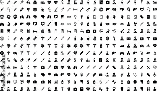 Vector icon collection design elements isolated graphic resource set for interface branding and creative projects