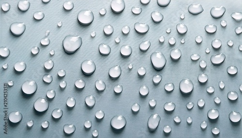 Minimal Water Droplets On Pale Textured Surface