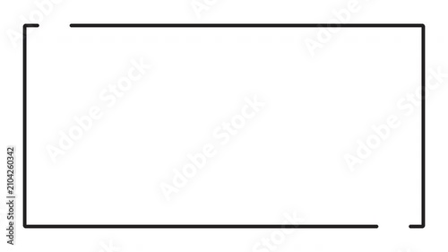 Blank quote box frame with red quotation marks representing testimonial animation video