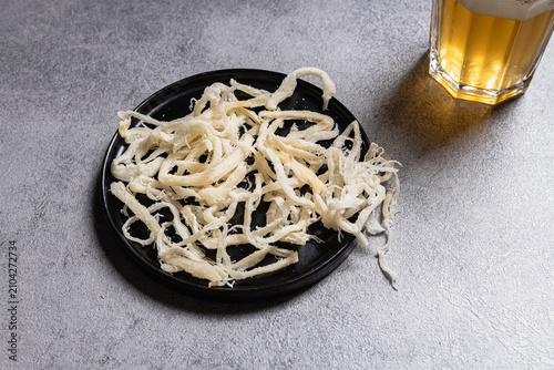 Shredded Dried Squid And Beer Snack