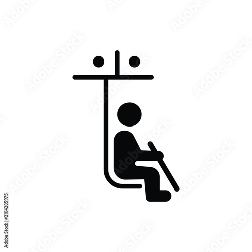 Ski lift icon