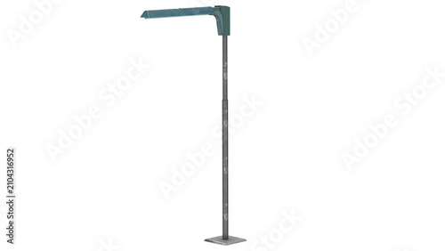 Street light design in a simple urban setting