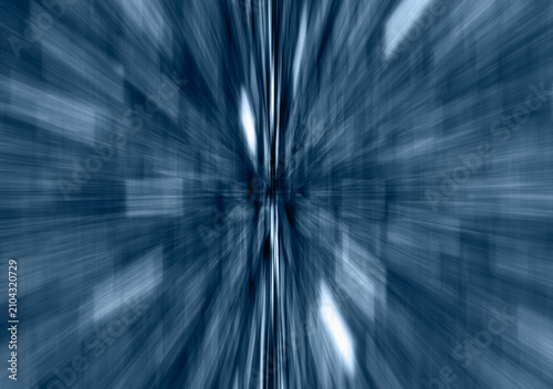 Abstract flight in space hyper jump illustration 